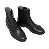 Paddock & Jodhpur Boots Zip Front Horse Riding Boots Waterproof Black