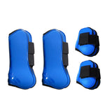 4 PCS Front Hind Leg Boots Adjustable Horse Leg Boots Equine Front Hind Leg Guard Equestrian Tendon Protection Horse Hock Brace