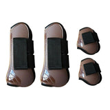 4 PCS Front Hind Leg Boots Adjustable Horse Leg Boots Equine Front Hind Leg Guard Equestrian Tendon Protection Horse Hock Brace