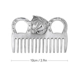 Aluminum Alloy Horse Comb Mane Tail Pulling Comb Metal Horse Grooming Tool 6.5IN / 3.9IN / 3.5IN / 3.2IN Horse equipment 2019