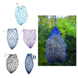 Durable 92cm/ 36'' Nylon Slow Feed Hay Net Horses Feeding Bag Blue/Purple/Black Horse Riding Accessories