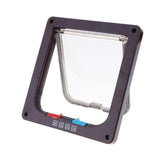 Household Cat Flap Door with 4 Way Lock Security Flap Door for Dog Cat Kitten Small Pet Gate Door Kit Cat Door