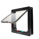 Household Cat Flap Door with 4 Way Lock Security Flap Door for Dog Cat Kitten Small Pet Gate Door Kit Cat Door