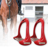 1 Pair Horse Stirrups Aluminium Alloy Pedal Supplies Riding Equipment Anti Slip Lightweight Saddle Equestrian Safety Treads