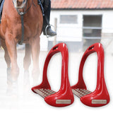 1 Pair Horse Stirrups Aluminium Alloy Pedal Supplies Riding Equipment Anti Slip Lightweight Saddle Equestrian Safety Treads