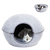 High Quality Cat Sleeping Bag Soft Winter Warm Dog Cat Felt Bed Sleeping Bag Zipper Egg Shape Warm Pet House Nest Pet House